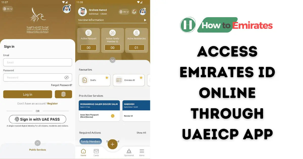 Download Emirates ID from the UAEICP App