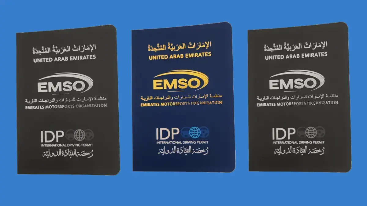 International Driving Permit booklet for UAE residents