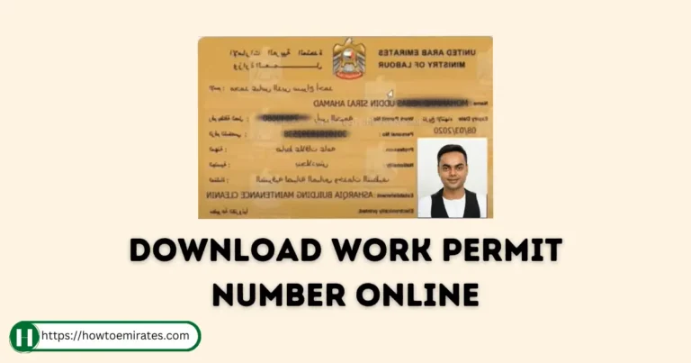 Download and Find Work Permit Number in UAE via MoHRE