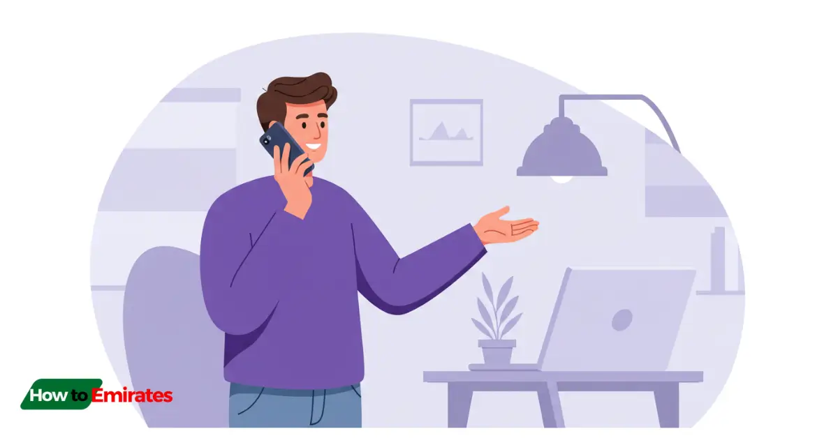 Man Contacting FAB Support to Activate Credit Card using Phone Call