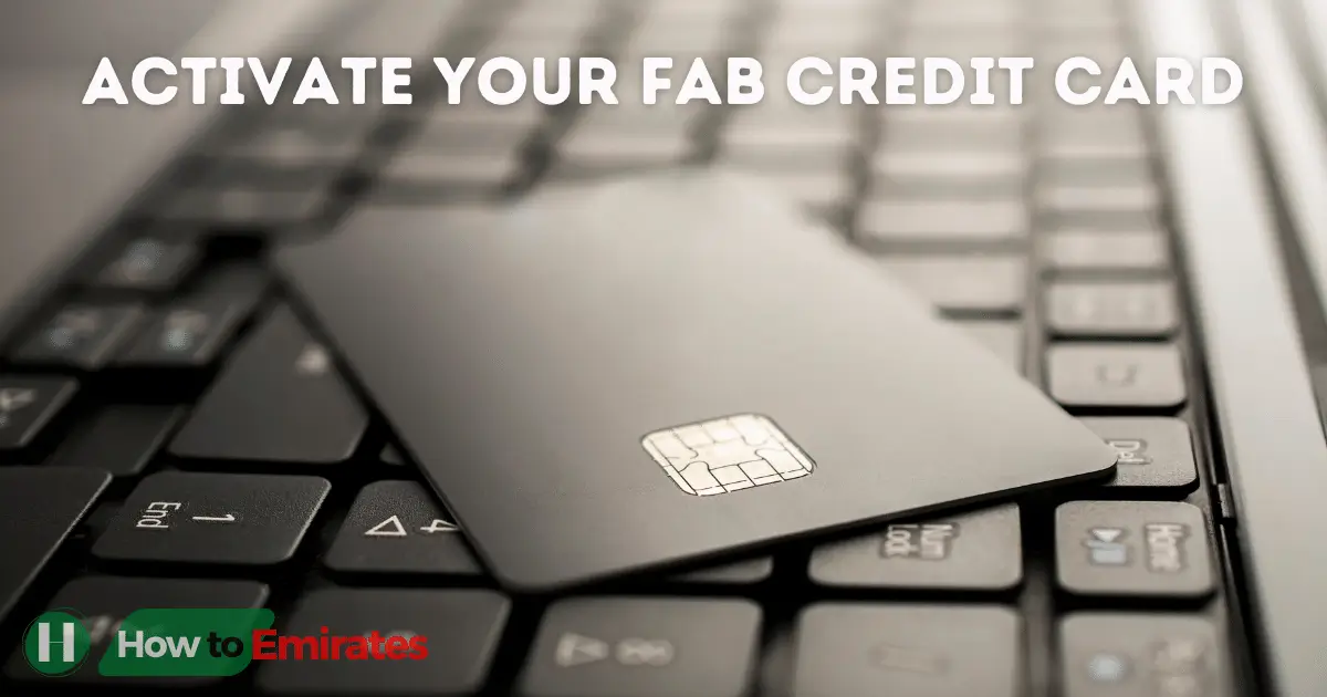 how to activate fab credit card