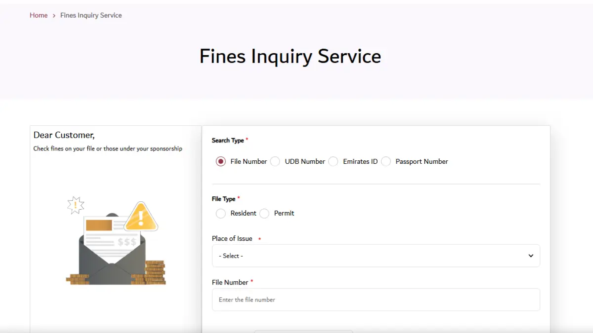 Steps to check and pay a visa overstay fine on the GDRFA Dubai Fines Inquiry Service